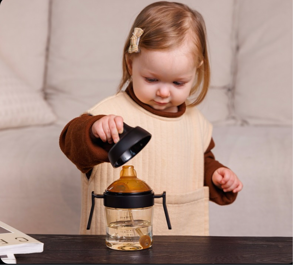 Dental Care Sippy Cup 210ml (Schwarz)