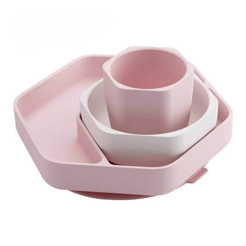 Toddler feeding Set (Rosa)