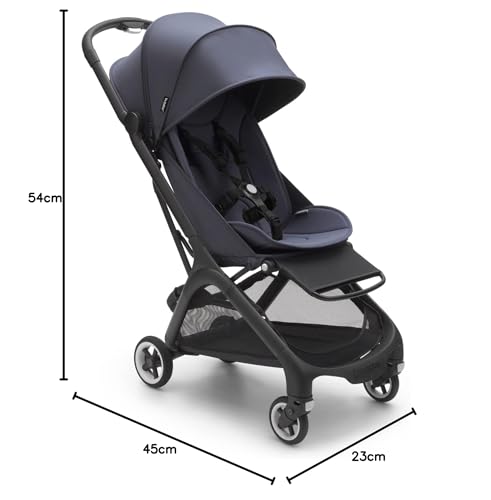 Bugaboo Butterfly ultrakompakter Reise-Kinderwagen, klein & leicht, einhändig faltbar und einfach zu lenken, ergonomischer City-Buggy für Babys ab 6 Monaten, mit viel Stauraum, Forest Green