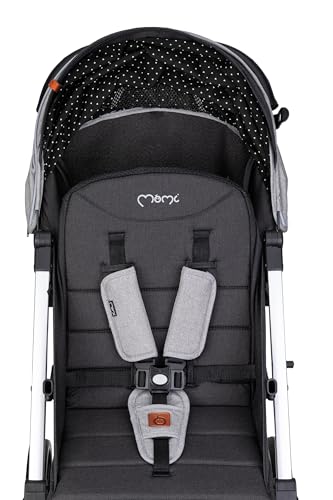 Kinderwagen MoMi ESTELLE ab 6 Monaten (bis 15 kg), klappbarer Kinderwagen mit 5-Punkt-SicherheitsgurtKinderwagen MoMi ESTELLE ab 6 Monaten (bis 15 kg), klappbarer Kinderwagen mit 5-Punkt-Sicherheitsgurt, Einkaufskorb mit Auflappfunktion , Teleskopzuggriff