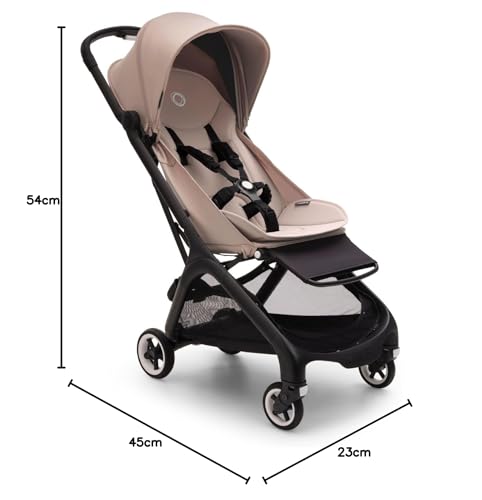 Bugaboo Butterfly ultrakompakter Reise-Kinderwagen, klein & leicht, einhändig faltbar und einfach zu lenken, ergonomischer City-Buggy für Babys ab 6 Monaten, mit viel Stauraum, Forest Green