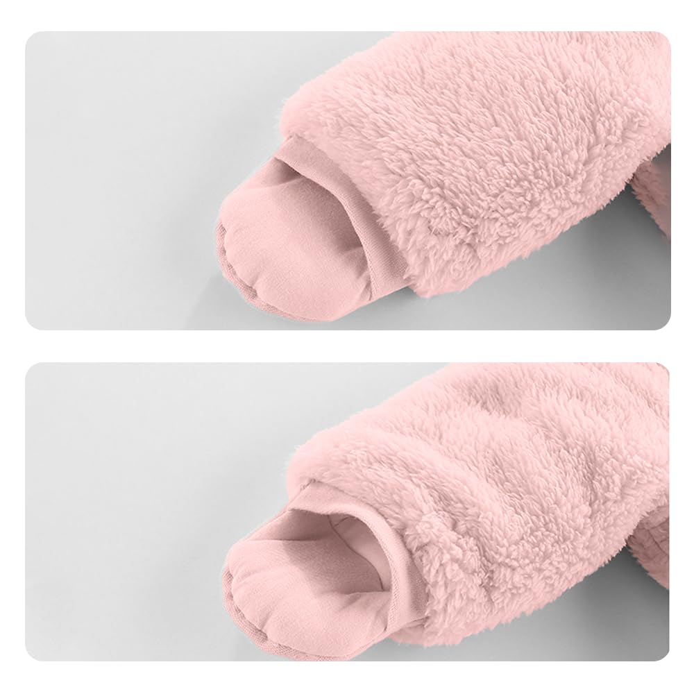 Baby Schneeanzüge Winter Overall mit Kapuze Fleece Strampler Mädchen Jungen Warm Outfits- Gr. 0-3 Monate (59 cm), Gelb