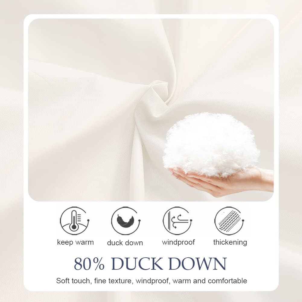 LSHDCER Baby Kleinkind Schneeanzug Jungen Mädchen Winteranzug Skianzug Daunenjacke mit Fellkapuze & Daunenhose Bekleidungsset 2tlg Outfit