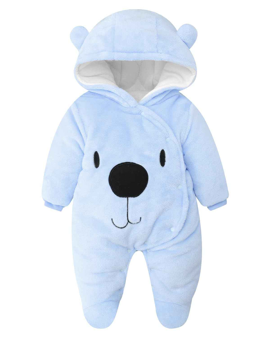 Baby Overall Winter Mit Kapuze Schneeanzug Flanell Strampler Spieler Spielanzug Mit Füße Karikatur Jumpsuit Kleidung 0-3 Monate