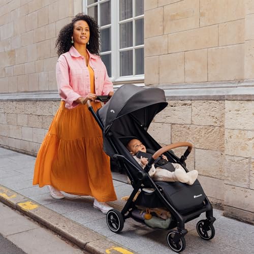 Bebeconfort Zephir, kompakter Baby Kinderwagen, 0–4 Jahre (bis zu 22 kg), leichter Reise Buggy (4,5 kg), in Kabinengröße, flacher und verstellbarer Sitz, Aufbewahrungskorb, Mineral Green