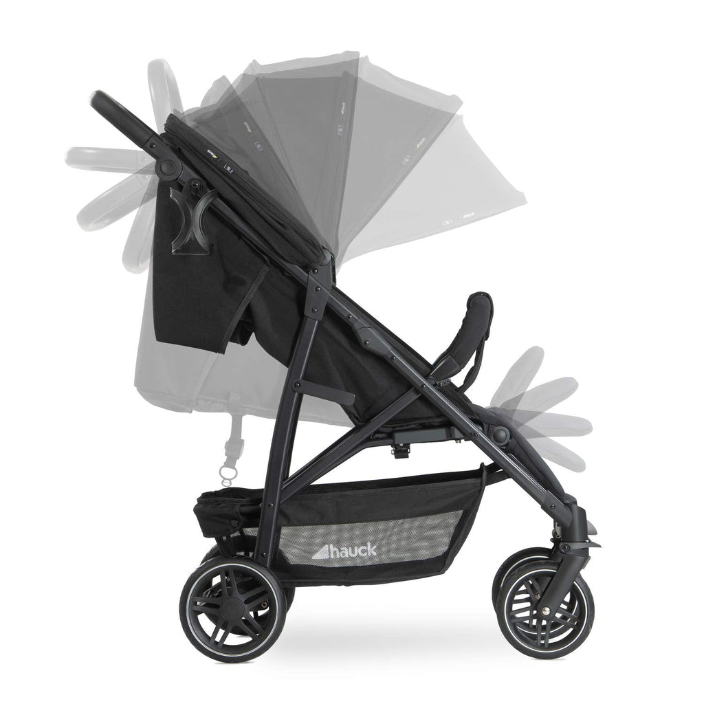 Hauck Rapid 4R Plus Buggy - Kinderwagen mit XL Sonnendach UPF 50+, 25 kg Belastung, schnell klappbar, höhenverstellbar, Getränkehalter, Liegeposition, großem Einkaufskorb