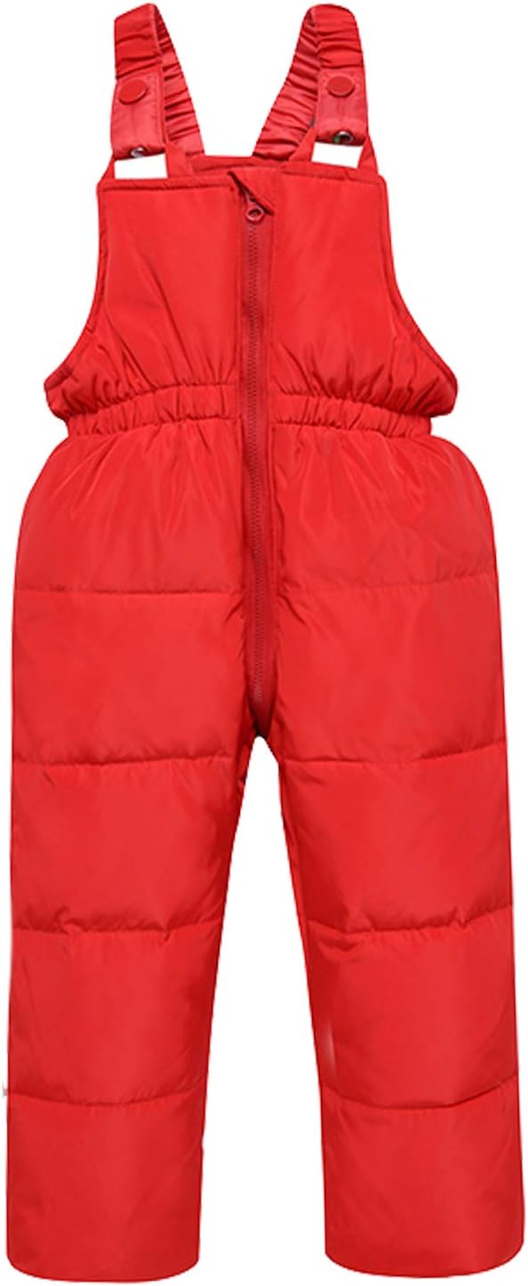 amropi Skianzug Mädchen Kinder Schneeanzug Daunenjacke mit Kaputze + Skihose 2tlg Bekleidungsset Winteranzug für 1-5 Jahre