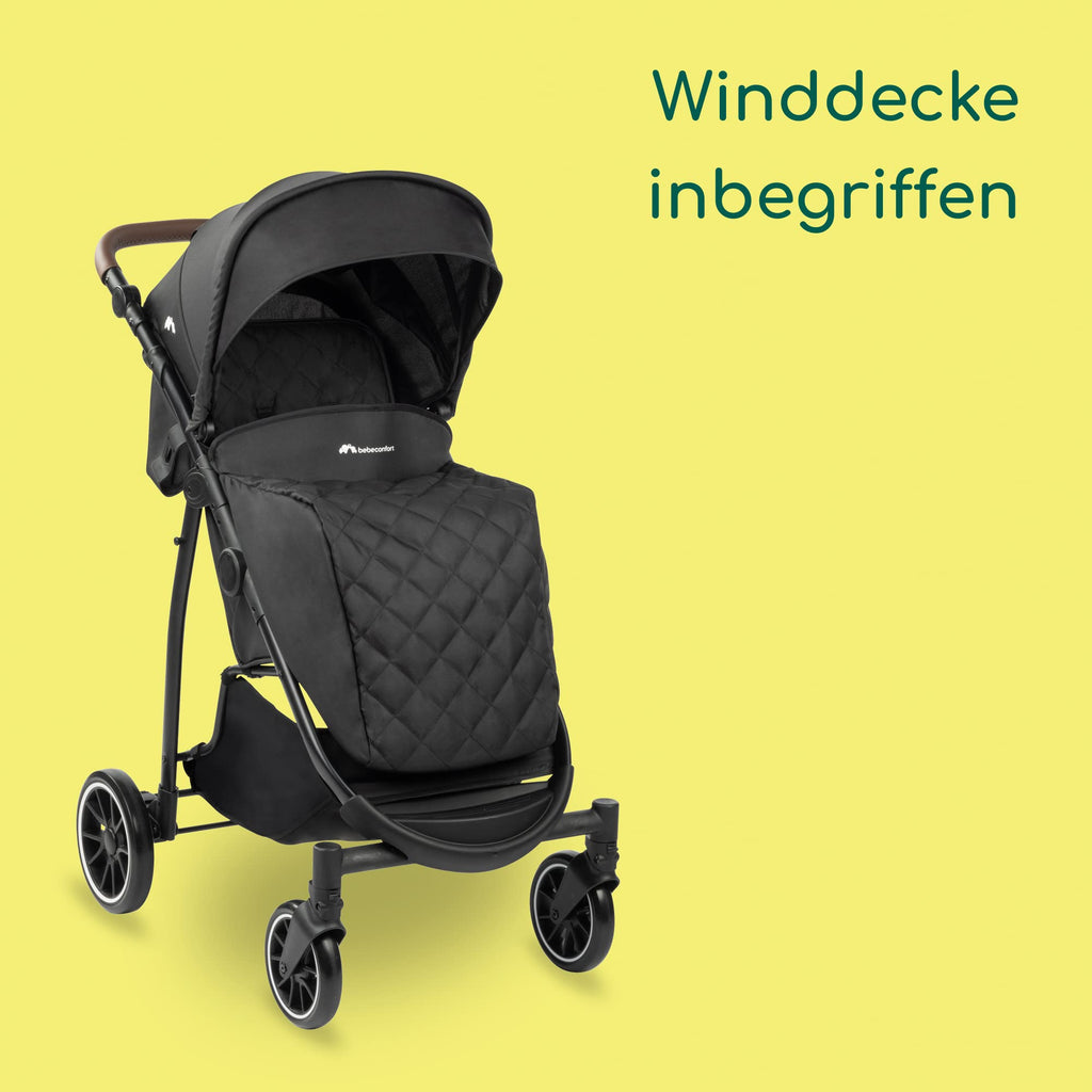 Bebeconfort Zephir, kompakter Baby Kinderwagen, 0–4 Jahre (bis zu 22 kg), leichter Reise Buggy (4,5 kg), in Kabinengröße, flacher und verstellbarer Sitz, Aufbewahrungskorb, Mineral Green