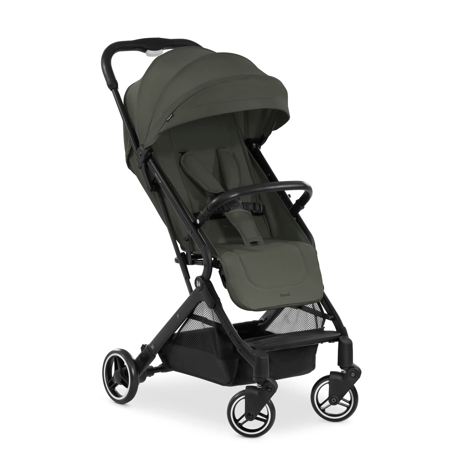 Hauck Travel N Care Dark Olive Kinderwagen – Leichter Reise Buggy für Kinder ab Geburt bis 22 kg mit Liegefunktion, kompakt und UPF 50+