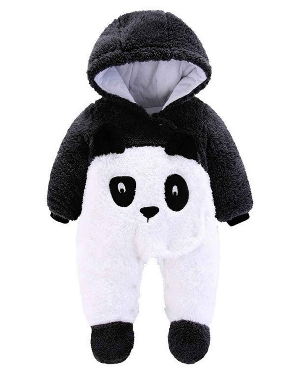 Baby Overall Winter Mit Kapuze Schneeanzug Flanell Strampler Spieler Spielanzug Mit Füße Karikatur Jumpsuit Kleidung 0-3 Monate