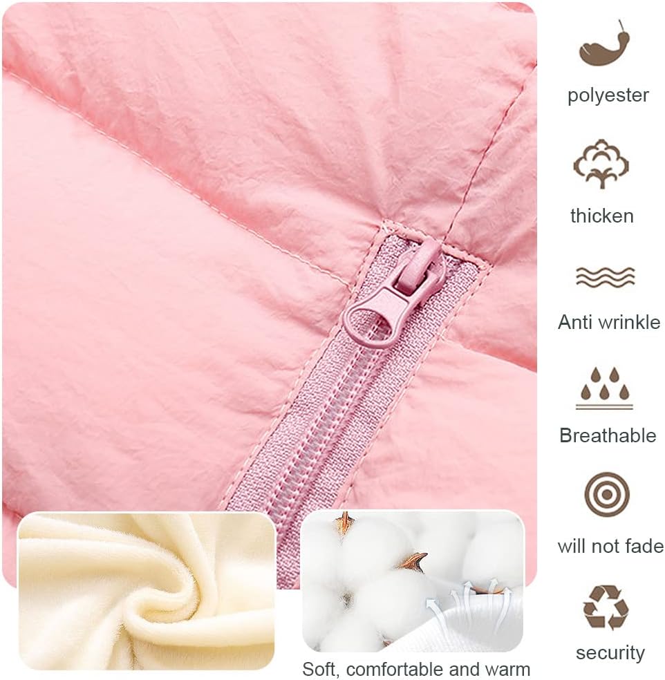 LSERVER Neugeborener Strampler Baby mit Kapuze Fleecever Dickter Jungen Schneeanzug Mädchen Warmer Daunen Overall Kinder Niedliche Winter Anzüge, Schwarz, 80 / 9-12 Monate