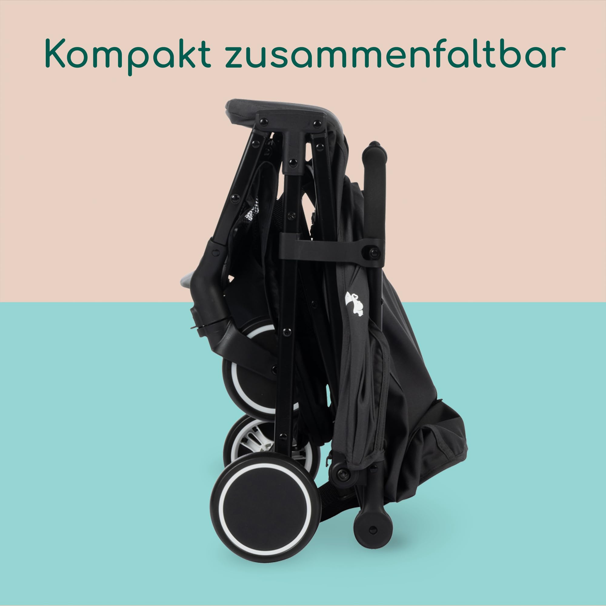 Bebeconfort Rainbow, Kinderwagen, Kompakt und Wendig, 6 Monaten bis 4 Jahre, bis zu 22 kg, Mineral Graphite