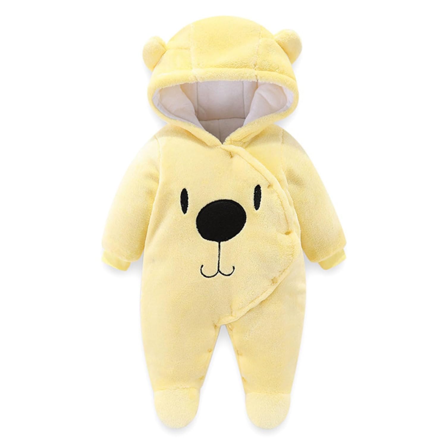 Baby Overall Winter Mit Kapuze Schneeanzug Flanell Strampler Spieler Spielanzug Mit Füße Karikatur Jumpsuit Kleidung 0-3 Monate