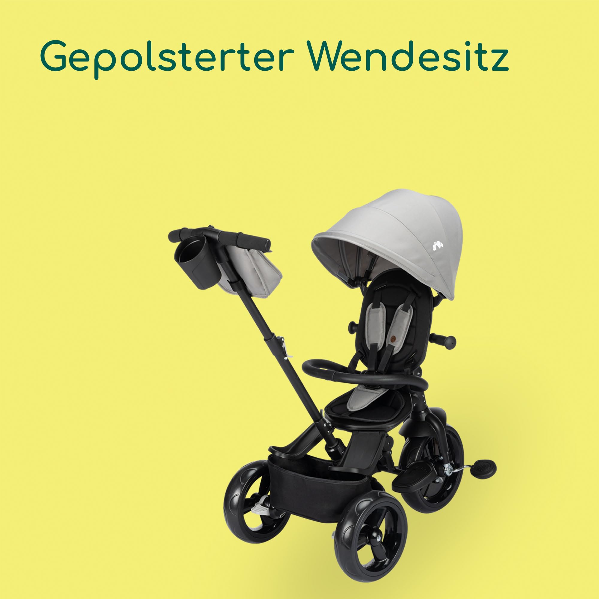Bebeconfort Zephir, kompakter Baby Kinderwagen, 0–4 Jahre (bis zu 22 kg), leichter Reise Buggy (4,5 kg), in Kabinengröße, flacher und verstellbarer Sitz, Aufbewahrungskorb, Mineral Green
