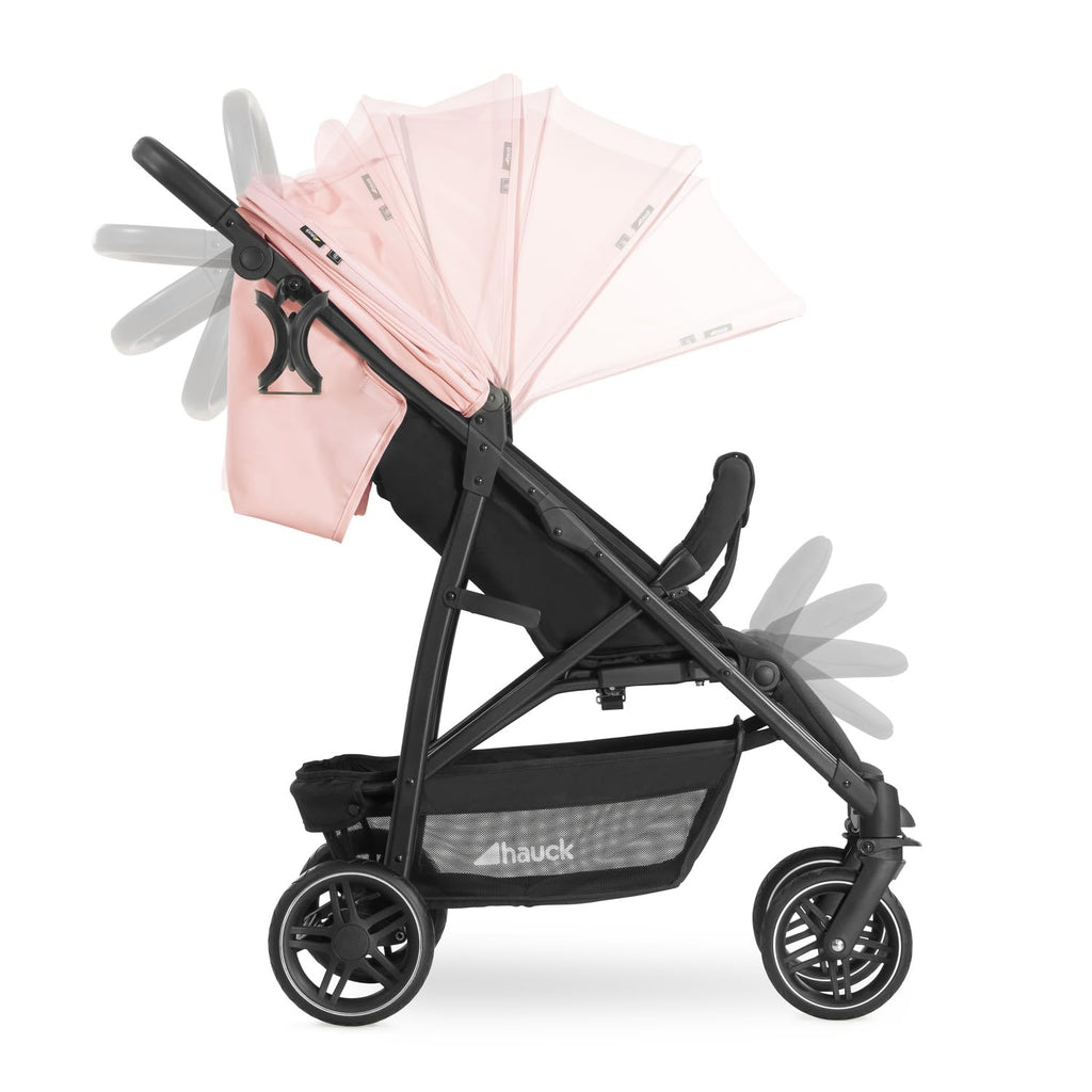 Hauck Rapid 4R Plus Buggy - Kinderwagen mit XL Sonnendach UPF 50+, 25 kg Belastung, schnell klappbar, höhenverstellbar, Getränkehalter, Liegeposition, großem Einkaufskorb