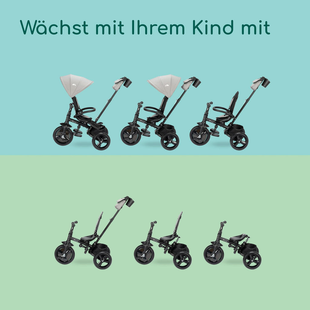 Bebeconfort Zephir, kompakter Baby Kinderwagen, 0–4 Jahre (bis zu 22 kg), leichter Reise Buggy (4,5 kg), in Kabinengröße, flacher und verstellbarer Sitz, Aufbewahrungskorb, Mineral Green