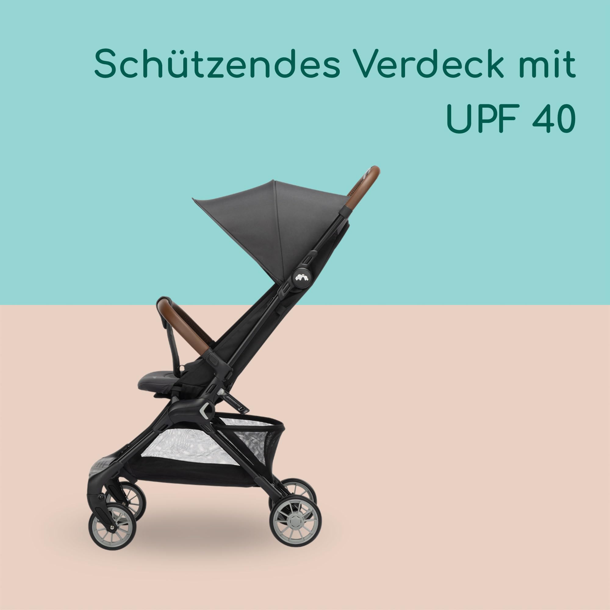 Bebeconfort Zephir, kompakter Baby Kinderwagen, 0–4 Jahre (bis zu 22 kg), leichter Reise Buggy (4,5 kg), in Kabinengröße, flacher und verstellbarer Sitz, Aufbewahrungskorb, Mineral Green