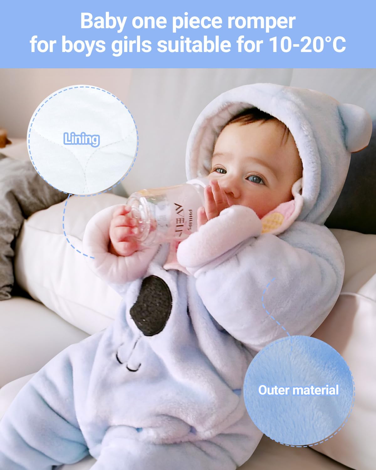 Baby Overall Winter Mit Kapuze Schneeanzug Flanell Strampler Spieler Spielanzug Mit Füße Karikatur Jumpsuit Kleidung 0-3 Monate