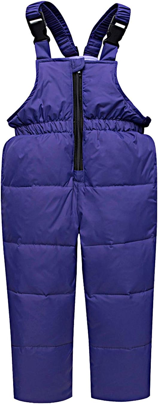 amropi Skianzug Mädchen Kinder Schneeanzug Daunenjacke mit Kaputze + Skihose 2tlg Bekleidungsset Winteranzug für 1-5 Jahre