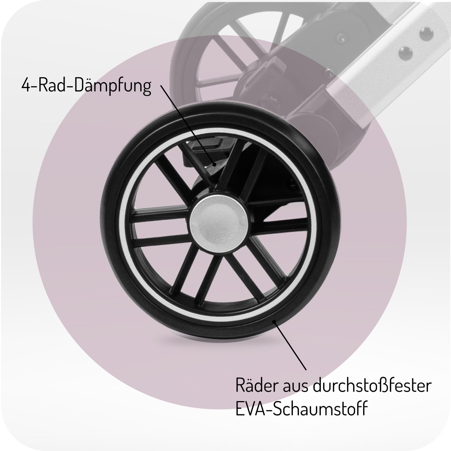 Kinderwagen MoMi ESTELLE ab 6 Monaten (bis 15 kg), klappbarer Kinderwagen mit 5-Punkt-SicherheitsgurtKinderwagen MoMi ESTELLE ab 6 Monaten (bis 15 kg), klappbarer Kinderwagen mit 5-Punkt-Sicherheitsgurt, Einkaufskorb mit Auflappfunktion , Teleskopzuggriff