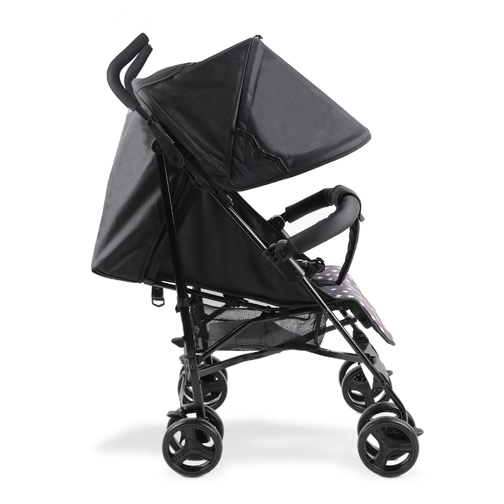 Bemesu Reisebuggy Kompaktkinderwagen mit 360°-Schwenkrädern, Kinderwagen mit 5-Punkt-Gurt, Kinderwagen 360° verstellbare Fahrtrichtung, Kinderbuggy klappbar bis 15kg, 0–3 Jahre, Lila