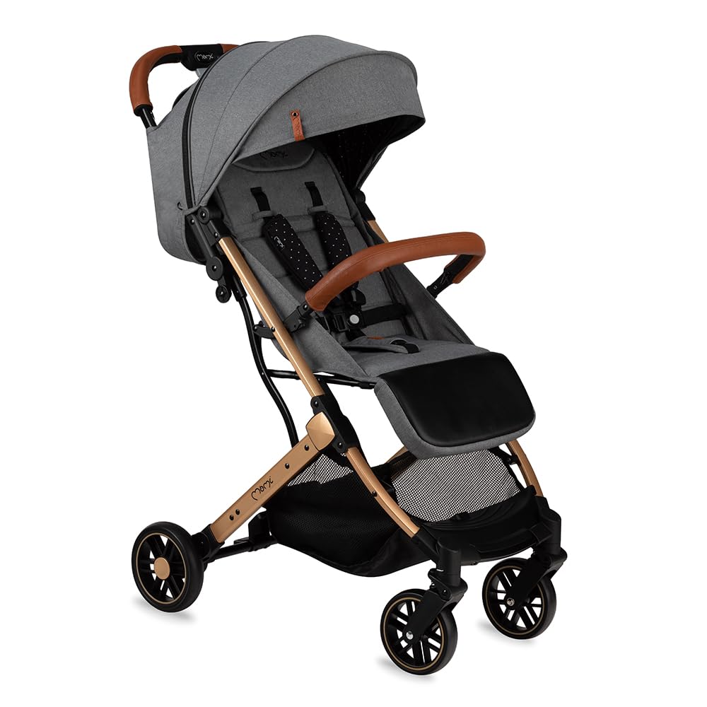 Kinderwagen MoMi ESTELLE ab 6 Monaten (bis 15 kg), klappbarer Kinderwagen mit 5-Punkt-SicherheitsgurtKinderwagen MoMi ESTELLE ab 6 Monaten (bis 15 kg), klappbarer Kinderwagen mit 5-Punkt-Sicherheitsgurt, Einkaufskorb mit Auflappfunktion , Teleskopzuggriff