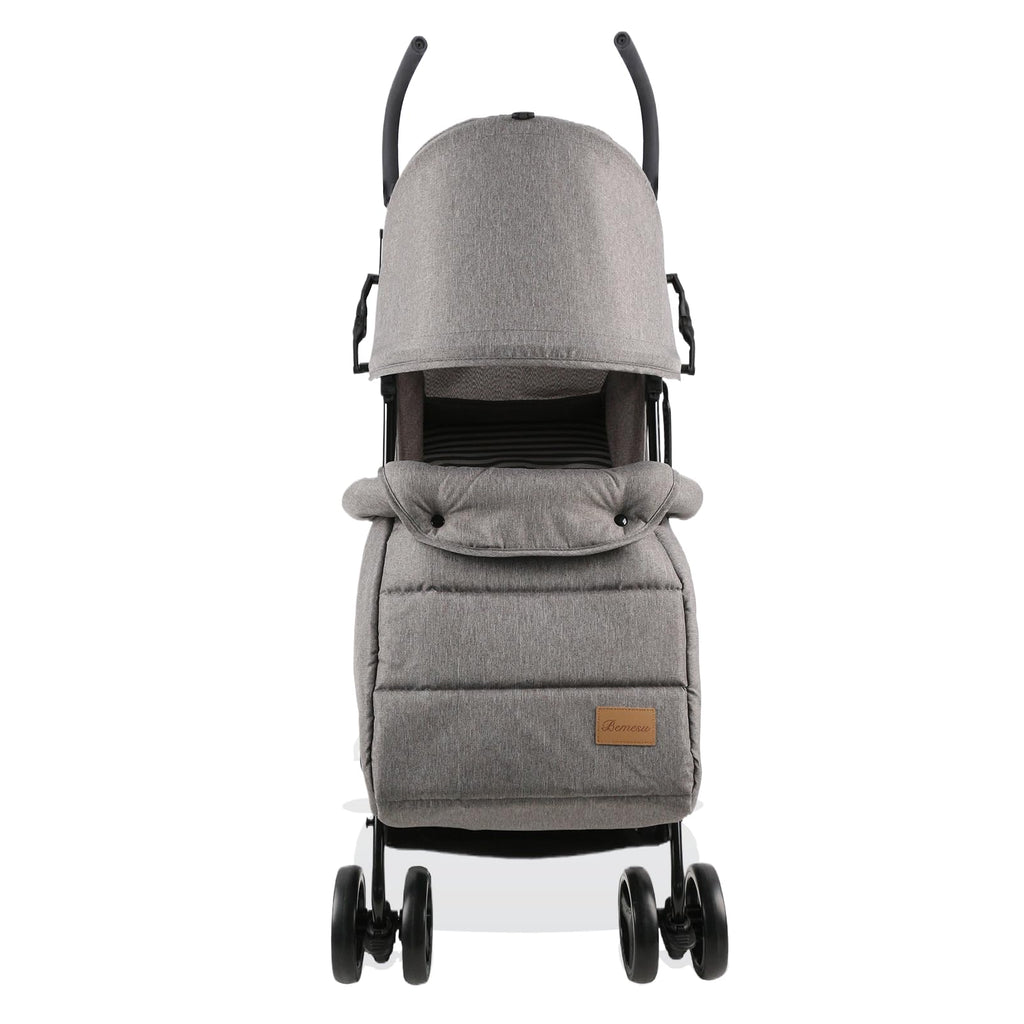 Bemesu Reisebuggy Kompaktkinderwagen mit 360°-Schwenkrädern, Kinderwagen mit 5-Punkt-Gurt, Kinderwagen 360° verstellbare Fahrtrichtung, Kinderbuggy klappbar bis 15kg, 0–3 Jahre, Lila