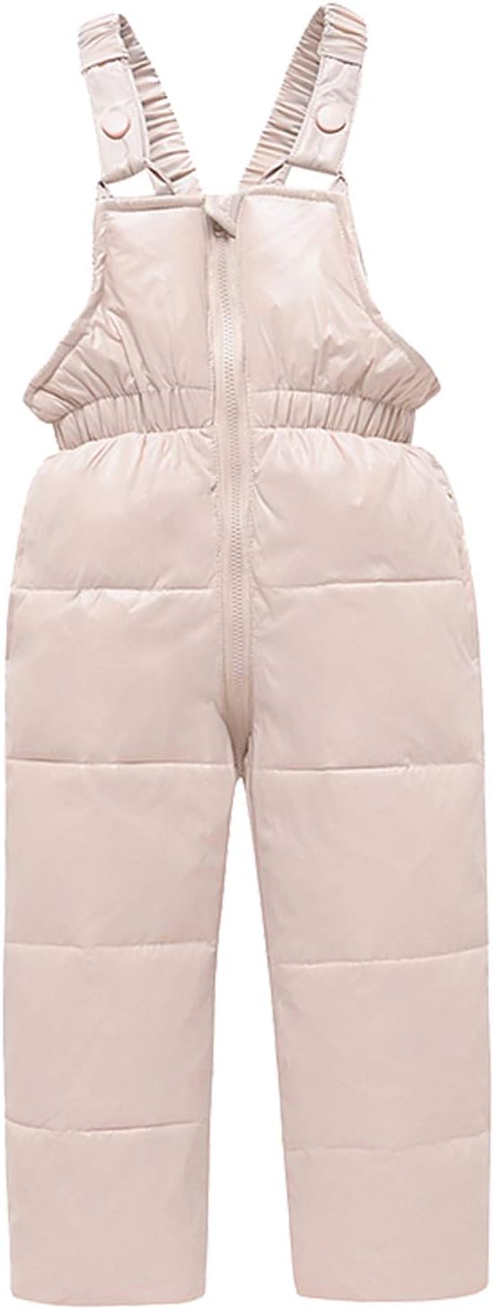 amropi Skianzug Mädchen Kinder Schneeanzug Daunenjacke mit Kaputze + Skihose 2tlg Bekleidungsset Winteranzug für 1-5 Jahre
