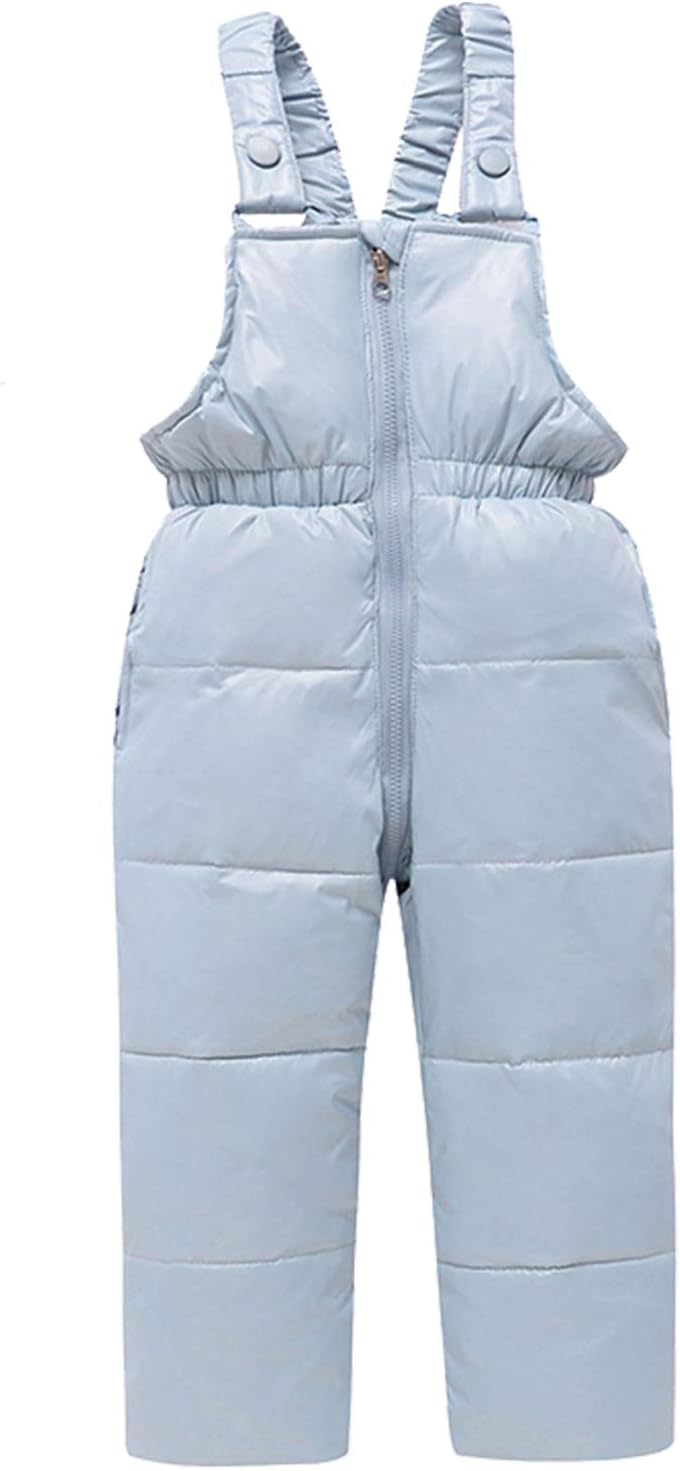 amropi Skianzug Mädchen Kinder Schneeanzug Daunenjacke mit Kaputze + Skihose 2tlg Bekleidungsset Winteranzug für 1-5 Jahre