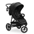 Hauck Buggy Rapid 3R Kinderwagen für Kinder bis 22 kg, mit Gummi Reifen, Klein Zusammenklappbar, UV-Schutz 50+, Schlaffunktion ab Geburt, Höhenverstellbarer Schieber und Großem Korb bis 3 kg (Black)