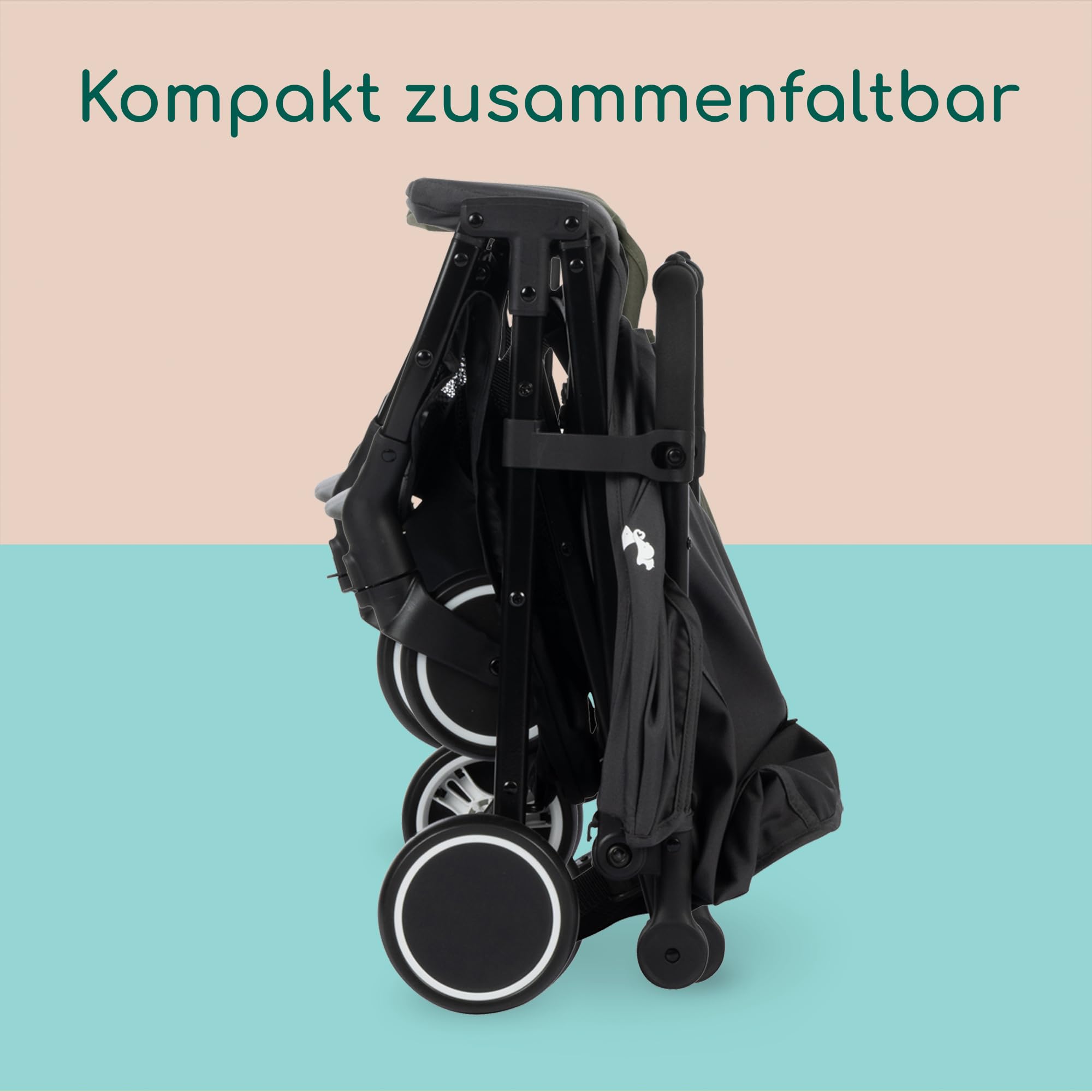 Bebeconfort Rainbow, Kinderwagen, Kompakt und Wendig, 6 Monaten bis 4 Jahre, bis zu 22 kg, Mineral Graphite