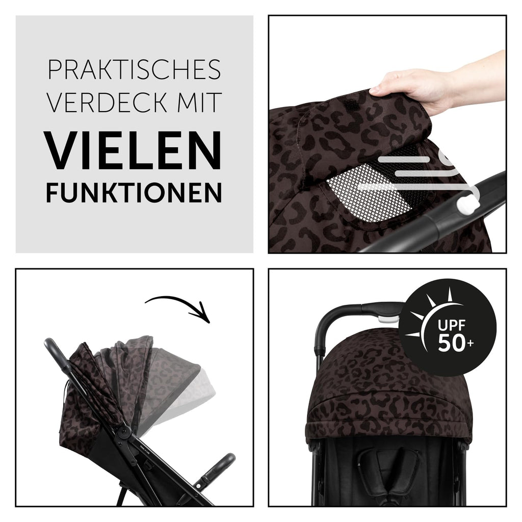 Hauck Travel N Care Dark Olive Kinderwagen – Leichter Reise Buggy für Kinder ab Geburt bis 22 kg mit Liegefunktion, kompakt und UPF 50+