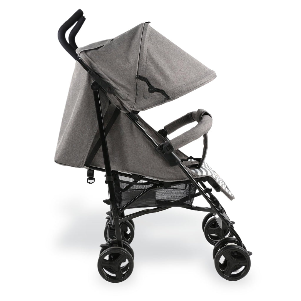 Bemesu Reisebuggy Kompaktkinderwagen mit 360°-Schwenkrädern, Kinderwagen mit 5-Punkt-Gurt, Kinderwagen 360° verstellbare Fahrtrichtung, Kinderbuggy klappbar bis 15kg, 0–3 Jahre, Lila