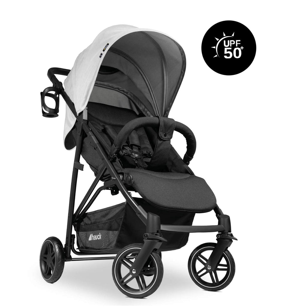 Hauck Rapid 4R Plus Buggy - Kinderwagen mit XL Sonnendach UPF 50+, 25 kg Belastung, schnell klappbar, höhenverstellbar, Getränkehalter, Liegeposition, großem Einkaufskorb