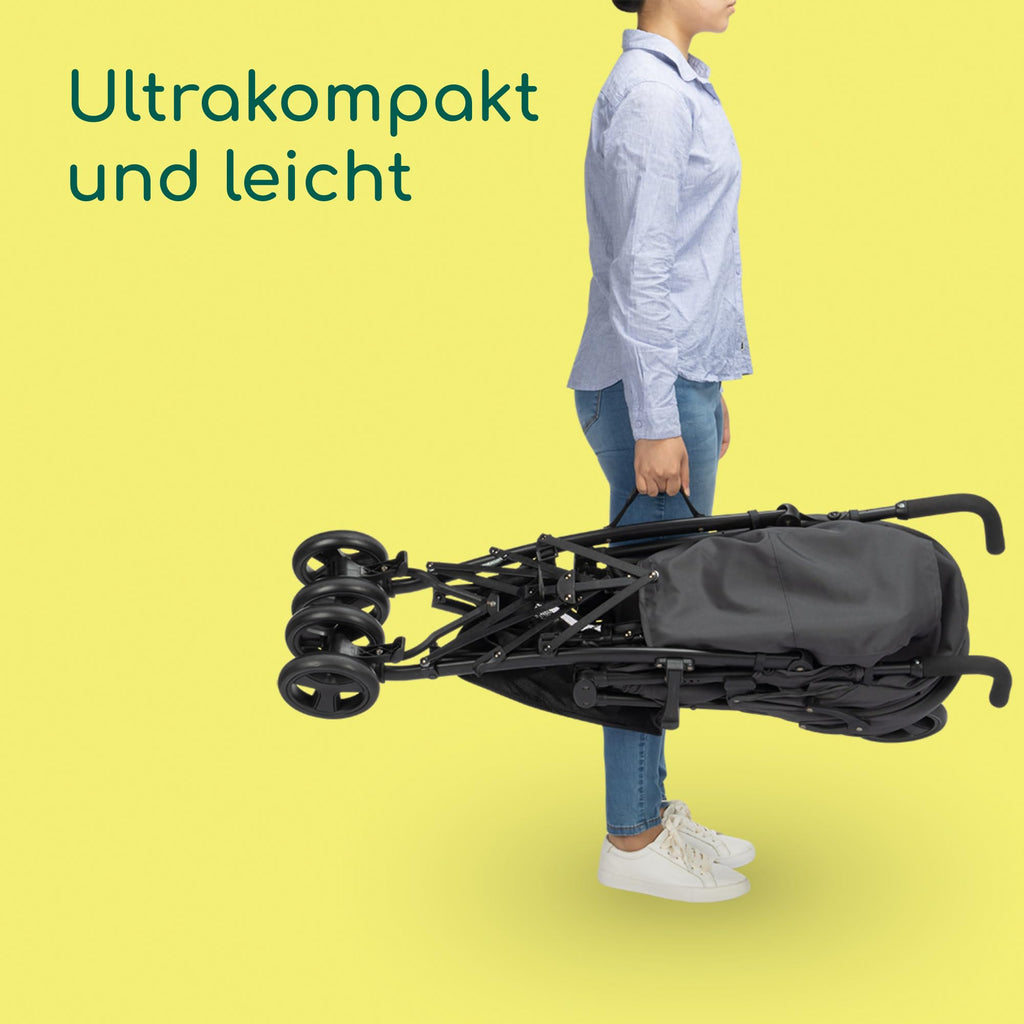 Bebeconfort Rainbow, Kinderwagen, Kompakt und Wendig, 6 Monaten bis 4 Jahre, bis zu 22 kg, Mineral Graphite