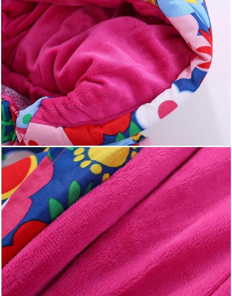 Baby Winter Overall Mit Kapuze Schneeanzüge mit Handschuhen und Füßlinge Mädchen Jungen Warm Kleidungsset