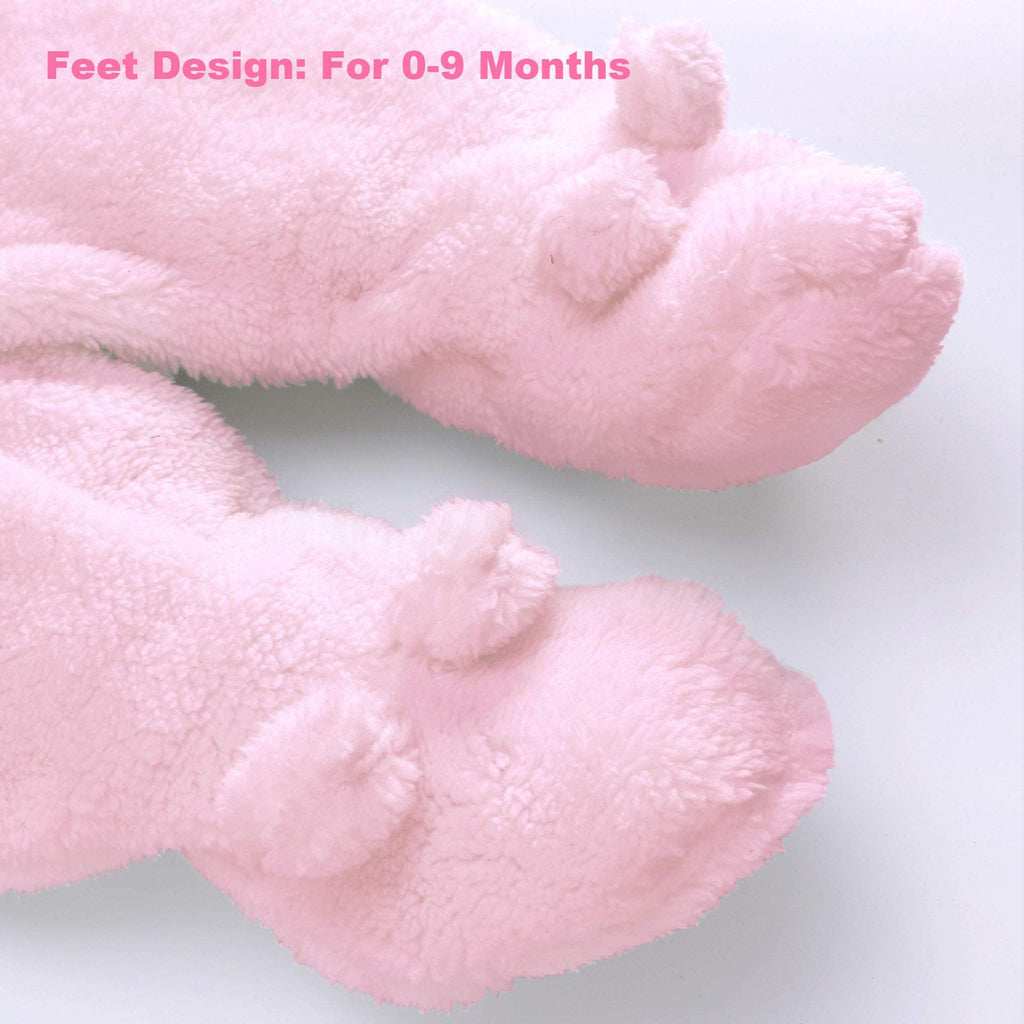 Baby Winter Schneeanzug Baby Strampler, Junge und Mädchen Einteiliger Anzug mit Kapuze, Kleinkind Oberbekleidung Schneeanzug Set Dick und Warm,Blau 3-6 Monate