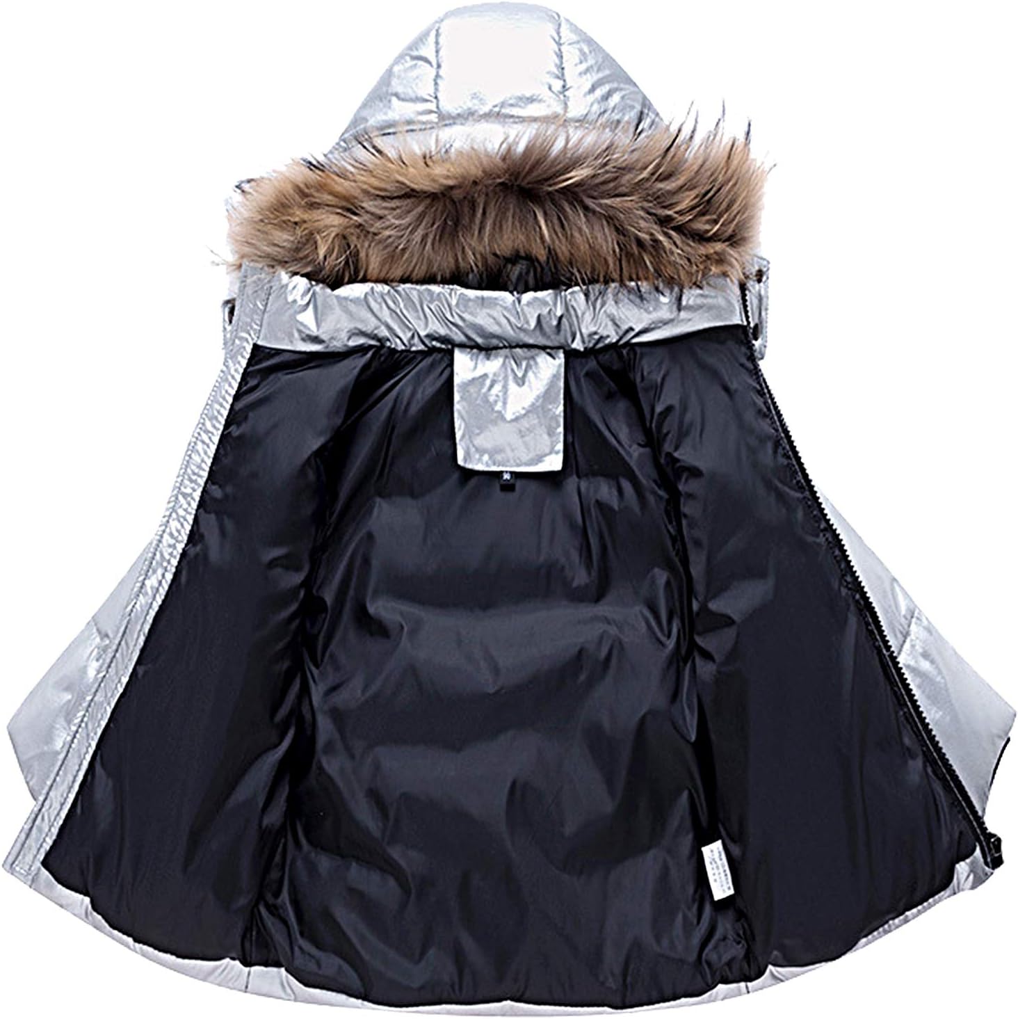 amropi Skianzug Mädchen Kinder Schneeanzug Daunenjacke mit Kaputze + Skihose 2tlg Bekleidungsset Winteranzug für 1-5 Jahre