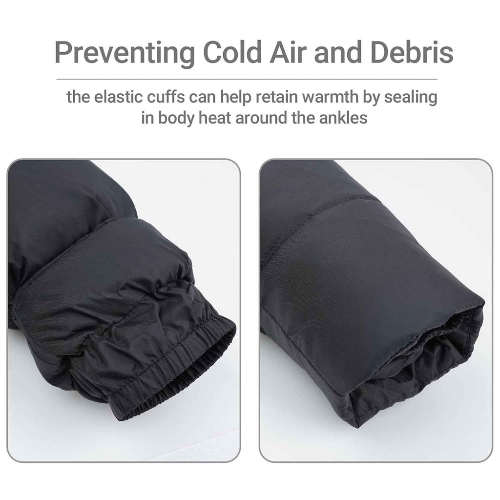 Kinder Daunenjacke Schneeanzug mit Künstliches Fell Kaputze Bekleidungsset Mädchen Jungen Verdickte Winterjacke + Skihose Daunenhose Kinderskianzug, Schwarz 4-5 Jahre