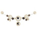 Goki Heimess 733720 - Kinderwagenkette Mond und Sterne Holzspielzeug