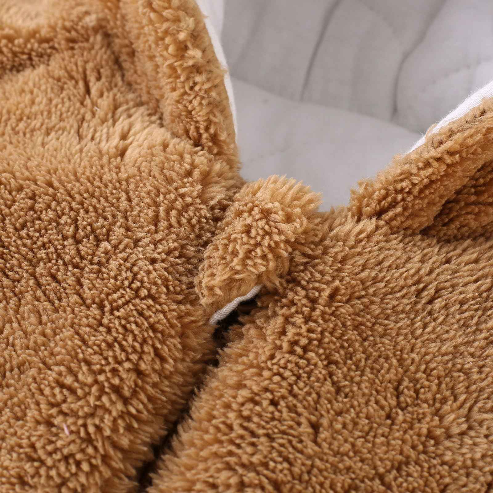 Baby Winter Schneeanzug Baby Strampler, Junge und Mädchen Einteiliger Anzug mit Kapuze, Kleinkind Oberbekleidung Schneeanzug Set Dick und Warm,Blau 3-6 Monate