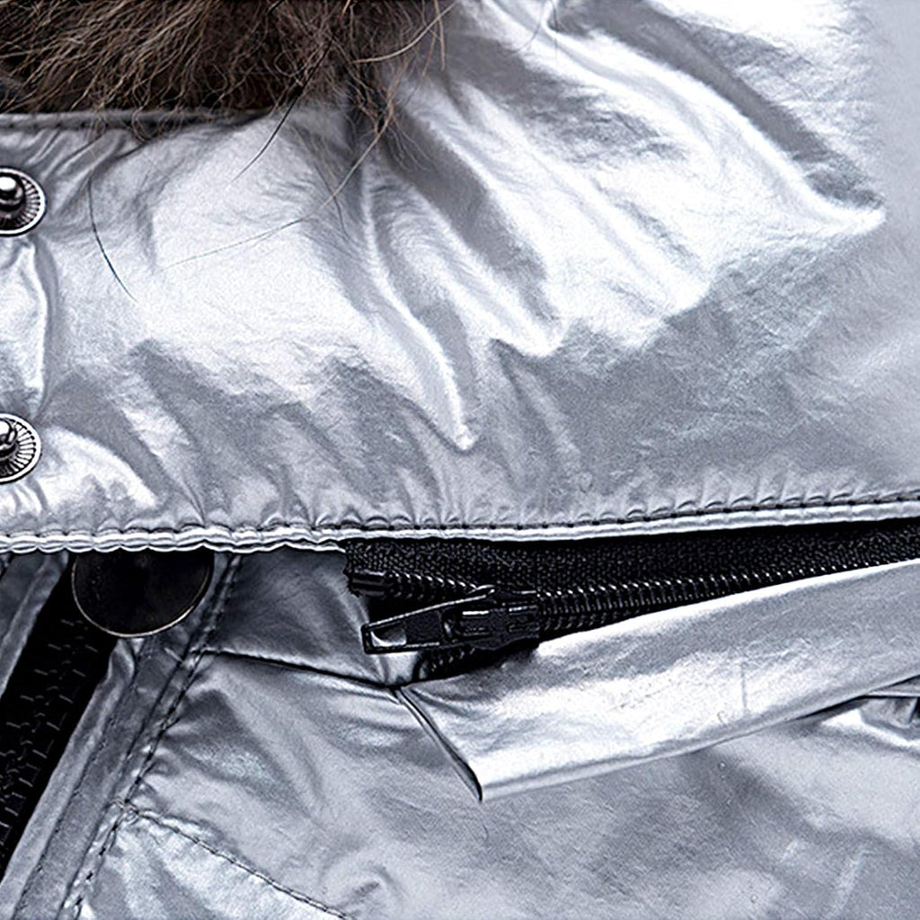 amropi Skianzug Mädchen Kinder Schneeanzug Daunenjacke mit Kaputze + Skihose 2tlg Bekleidungsset Winteranzug für 1-5 Jahre