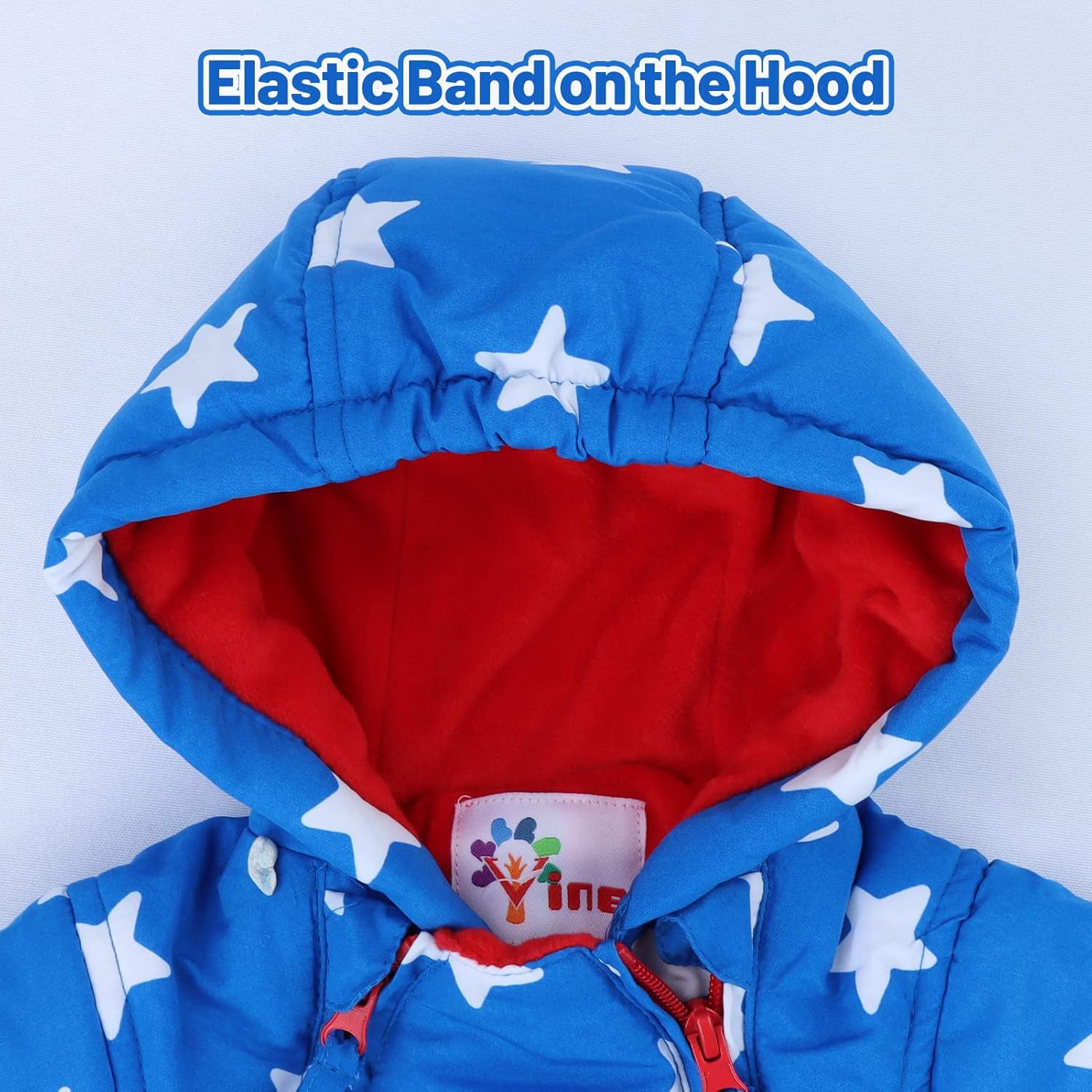 Baby Winter Overall Mit Kapuze Schneeanzüge mit Handschuhen und Füßlinge Mädchen Jungen Warm Kleidungsset