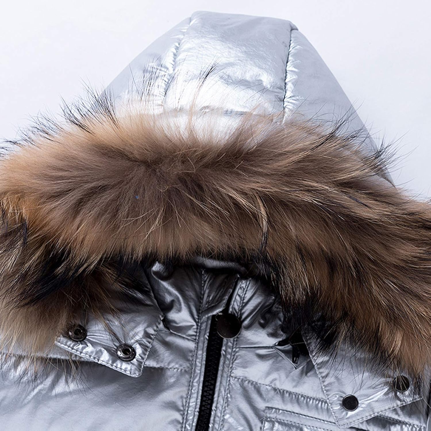 amropi Skianzug Mädchen Kinder Schneeanzug Daunenjacke mit Kaputze + Skihose 2tlg Bekleidungsset Winteranzug für 1-5 Jahre