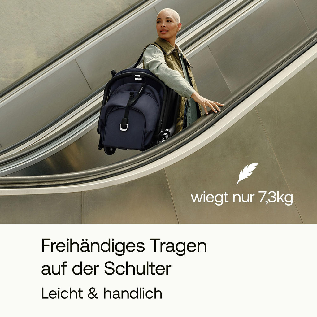 Bugaboo Butterfly ultrakompakter Reise-Kinderwagen, klein & leicht, einhändig faltbar und einfach zu lenken, ergonomischer City-Buggy für Babys ab 6 Monaten, mit viel Stauraum, Forest Green