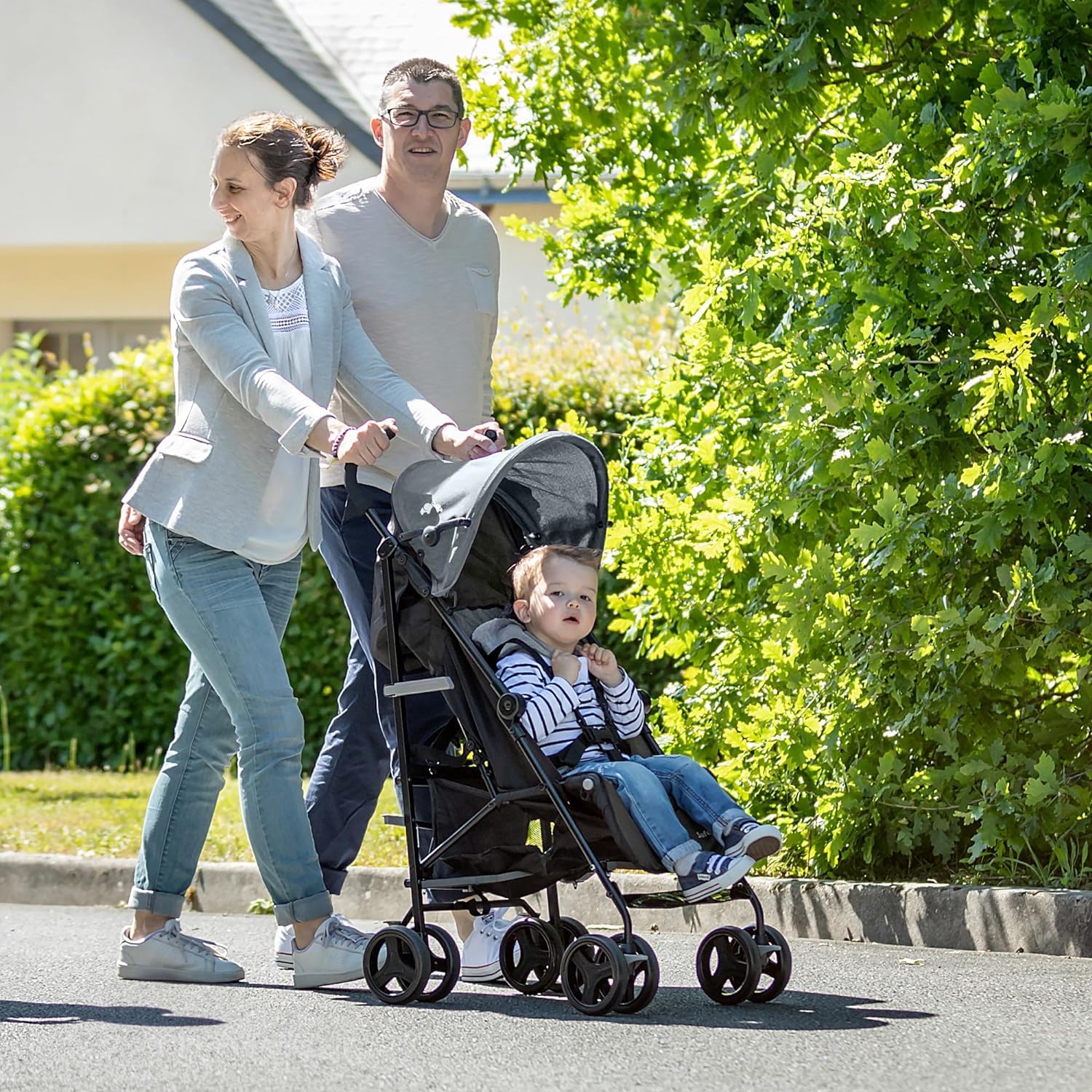 Bebeconfort Rainbow, Kinderwagen, Kompakt und Wendig, 6 Monaten bis 4 Jahre, bis zu 22 kg, Mineral Graphite