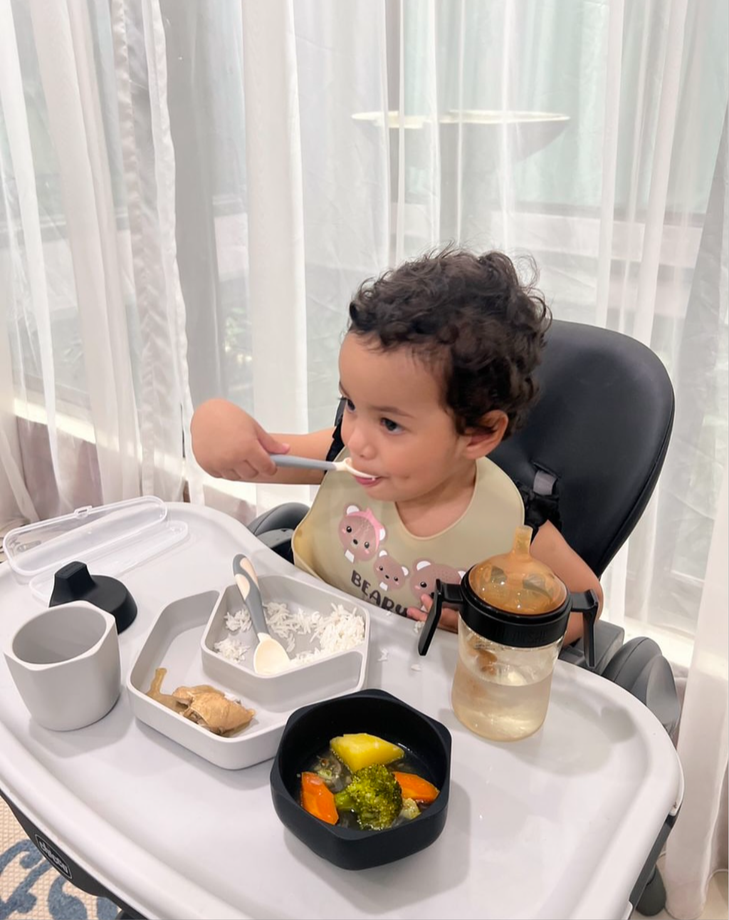 Toddler Feeding Set (Grau)