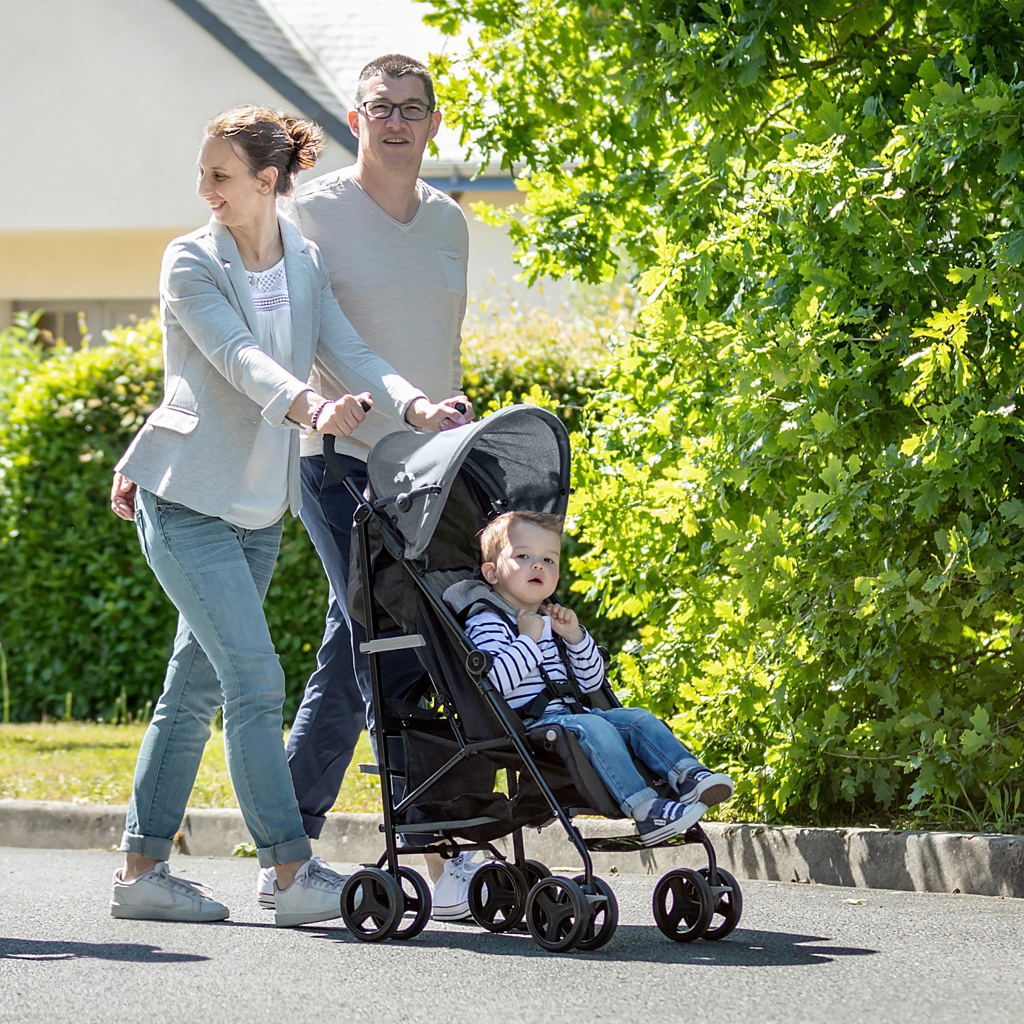 Bebeconfort Rainbow, Kinderwagen, Kompakt und Wendig, 6 Monaten bis 4 Jahre, bis zu 22 kg, Mineral Graphite
