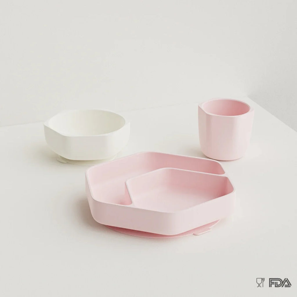 Toddler feeding Set (Rosa)