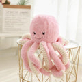 Oktopus Kuscheltier - 18 cm pinkes Plüschtier Tintenfisch Stofftier